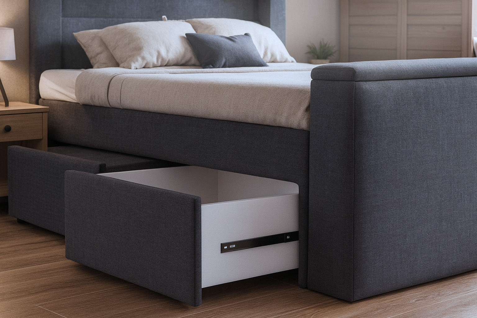 Welchen Stauraum gibt es bei Boxspringbetten?