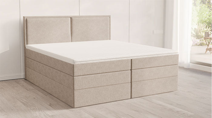 Boxspringbett 180 x 200 Natur