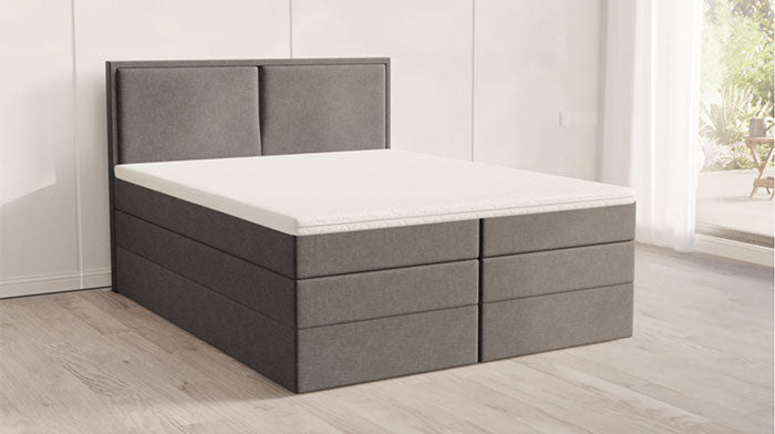 Boxspringbett 160 x 200 Platingrau