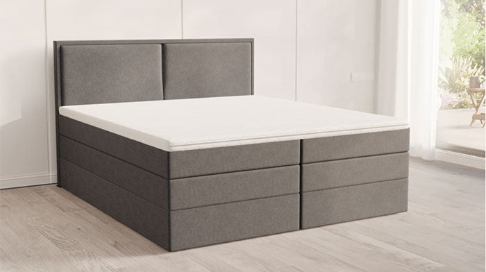 Boxspringbett 180 x 200 Platingrau