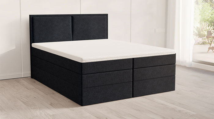 Boxspringbett 160 x 200 Schwarz